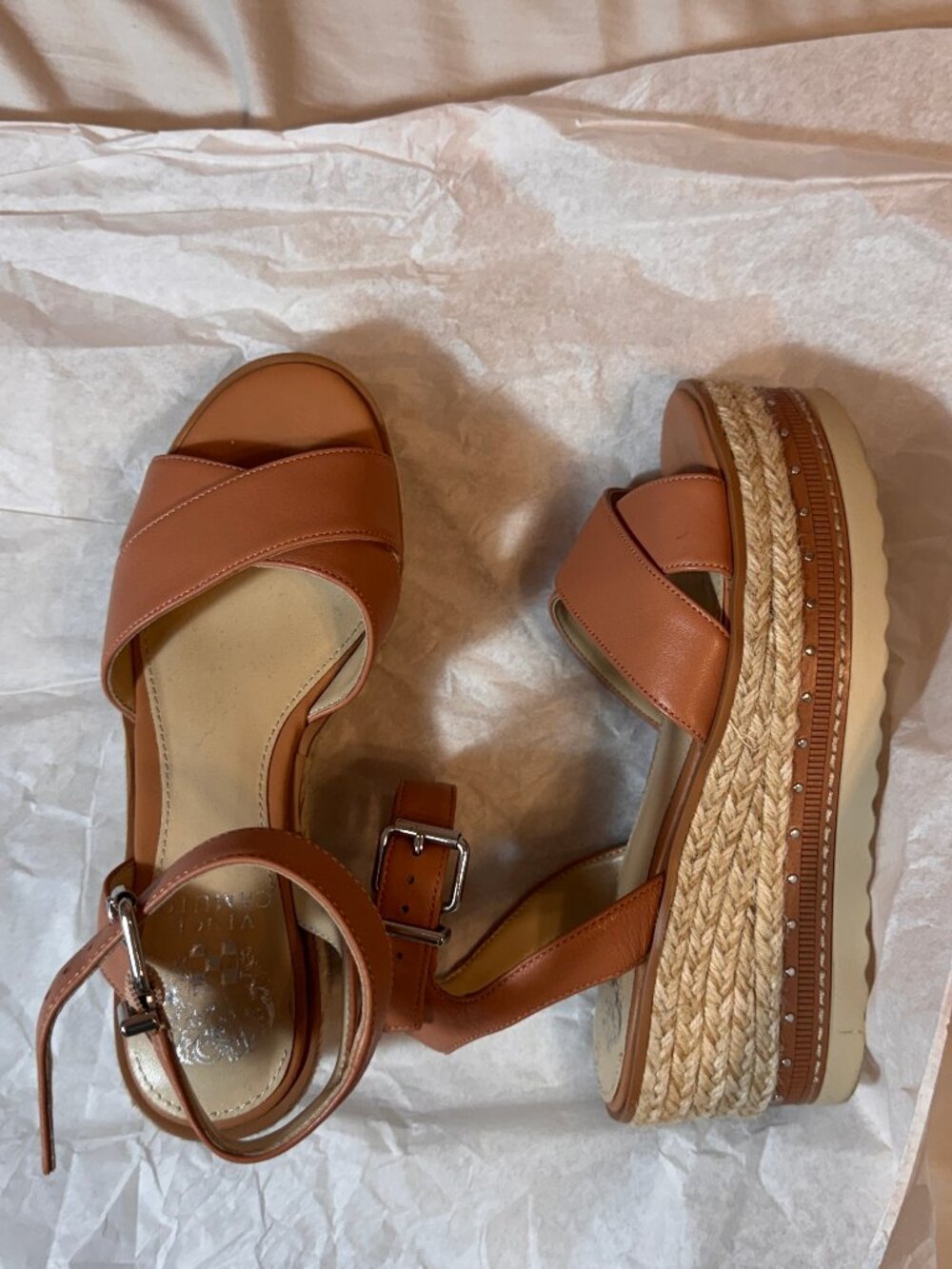 Y2K Vince Camuto Wedge Platform Sandals (36.5)